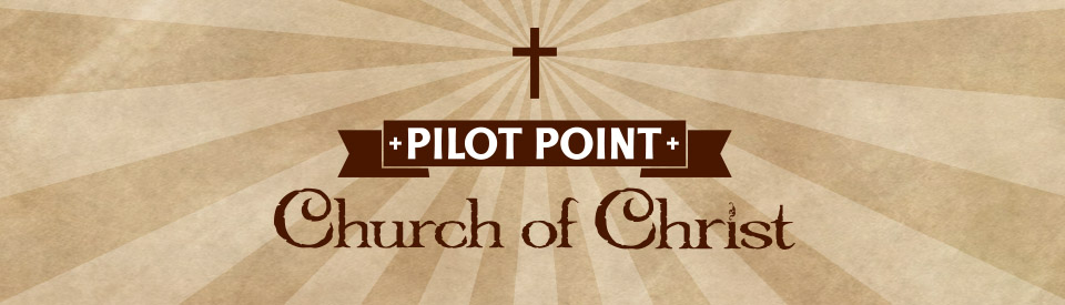 Intro Banner: Pilot Point Church of Christ, Celebrating 150 years from 1865 - 2015